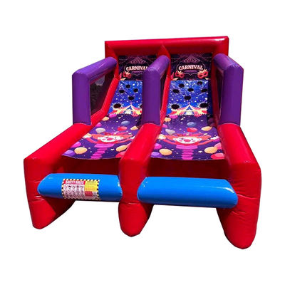 Juego de tiro con pelota inflable para fiestas Alquiler de 2 jugadores Juegos interactivos de carnaval