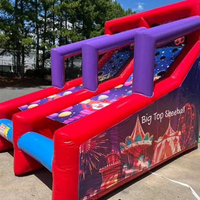 Juego de tiro con pelota inflable para fiestas Alquiler de 2 jugadores Juegos interactivos de carnaval