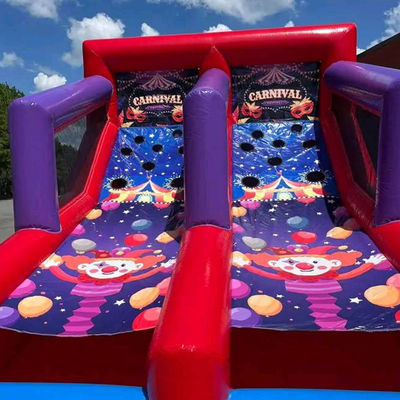 Juego de tiro con pelota inflable para fiestas Alquiler de 2 jugadores Juegos interactivos de carnaval
