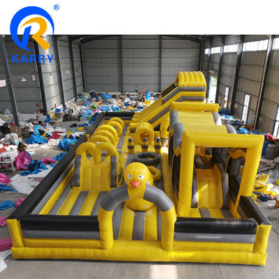 Unisex Kids Outdoor Inflatable Castle Slide Combo y Entretenimiento de campo de obstáculos