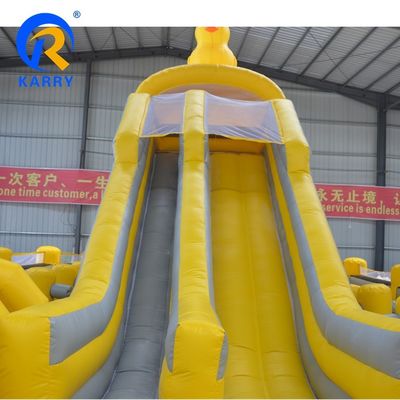 Unisex Kids Outdoor Inflatable Castle Slide Combo y Entretenimiento de campo de obstáculos
