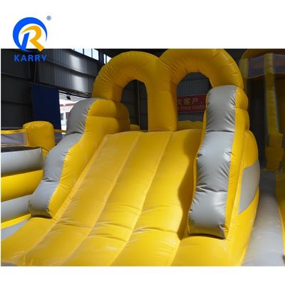 Unisex Kids Outdoor Inflatable Castle Slide Combo y Entretenimiento de campo de obstáculos