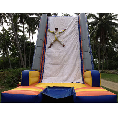 Logotipo personalizado Aceptado Pared pegajosa inflable y pared de escalada para juegos para adultos al aire libre