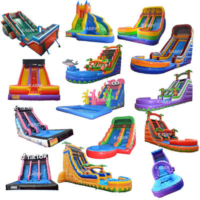 Deslizamiento alpino estimulante para adultos Deslizamiento de agua inflable Piscina Niños Deslizamiento interior