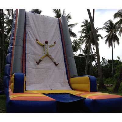 Logotipo personalizado Aceptado Pared pegajosa inflable y pared de escalada para juegos para adultos al aire libre
