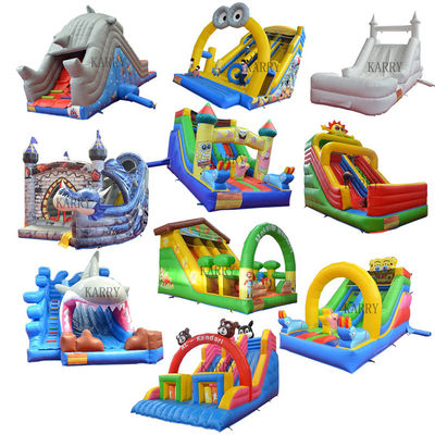 Logotipo personalizado Parque acuático de PVC juego inflable tobogán N tobogán para niños grandes diversión sin fin