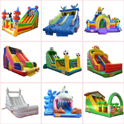 Logotipo personalizado Parque acuático de PVC juego inflable tobogán N tobogán para niños grandes diversión sin fin
