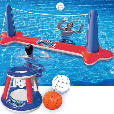 Actividades acuáticas y terrestres Red de voleibol de playa inflable con diseño personalizado
