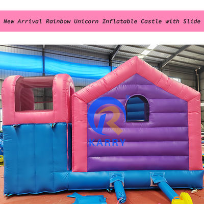 Commercial Party Rental Inflatable Bouncy Castle Combo con kits de reparación incluidos