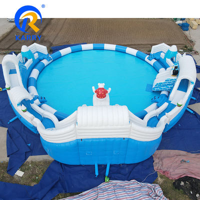 Piscina de gran tamaño Inflable Combo Piscina redonda Parque acuático para niños Entretenimiento