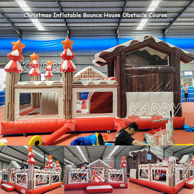 CE/EN71/EN14960 Certificado Inflable de Navidad Casa de salto combo para niños Parque de juegos