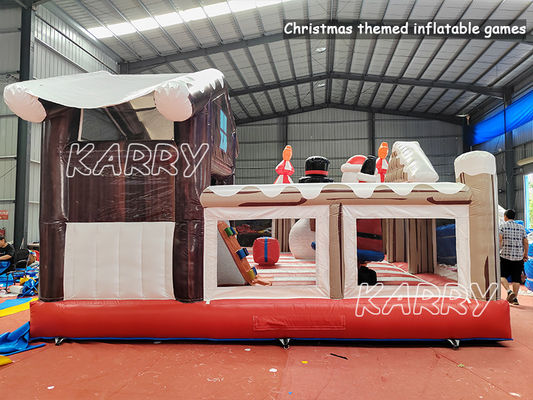 CE/EN71/EN14960 Certificado Inflable de Navidad Casa de salto combo para niños Parque de juegos