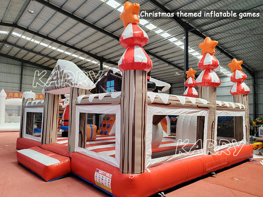 CE/EN71/EN14960 Certificado Inflable de Navidad Casa de salto combo para niños Parque de juegos