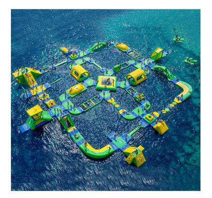 Entretenimiento Parque acuático inflable con kit de soplado y reparación Capacidad máxima 100-500 kg