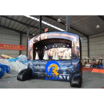 Juego de tiro interactivo lanzamiento cama de rebote inflable con soplador y color personalizado