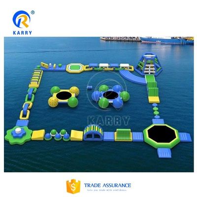 Entretenimiento Parque acuático inflable con kit de soplado y reparación Capacidad máxima 100-500 kg