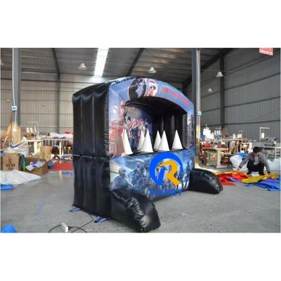 Juego de tiro interactivo lanzamiento cama de rebote inflable con soplador y color personalizado