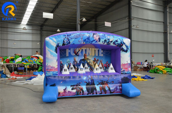 Juego de tiro interactivo lanzamiento cama de rebote inflable con soplador y color personalizado