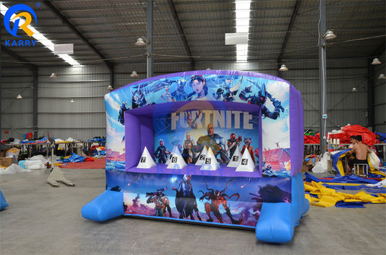 Juego de tiro interactivo lanzamiento cama de rebote inflable con soplador y color personalizado
