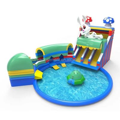 Deslizadores inflables para fiestas infantiles Deslizadores duraderos y piscina