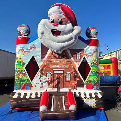 14 años de Navidad 13x13 pies Niños Inflable Bounce House Blanco Inflable Casa Burbuja