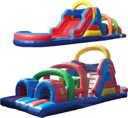 Curso de obstáculos de peine inflable personalizado para actividades de formación de equipos en grupos grandes