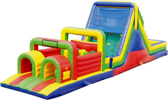 Curso de obstáculos de peine inflable personalizado para actividades de formación de equipos en grupos grandes