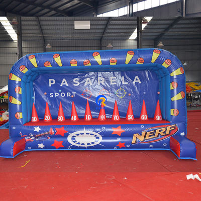 Juegos deportivos unisex Juego de tiro de carnaval Juego de baloncesto inflable para fiesta al aire libre