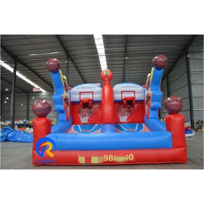Jardín de juegos al aire libre Juego de fiesta inflable Juego de baloncesto personalizado Trampolín de tiro