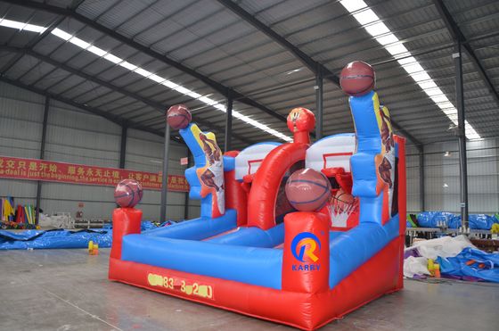 Jardín de juegos al aire libre Juego de fiesta inflable Juego de baloncesto personalizado Trampolín de tiro