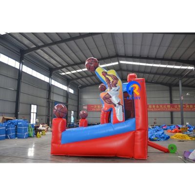 Jardín de juegos al aire libre Juego de fiesta inflable Juego de baloncesto personalizado Trampolín de tiro