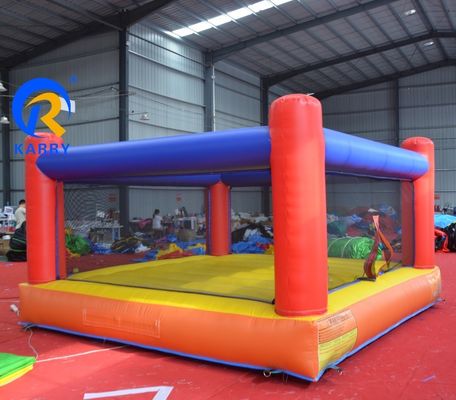 Adultos y niños Juego inflables interactivos Boxeo Anillo de salto cama trampolín