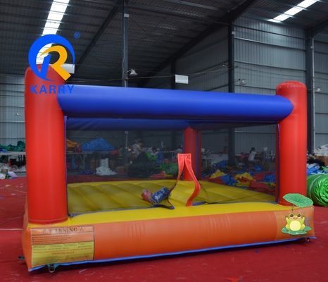 Adultos y niños Juego inflables interactivos Boxeo Anillo de salto cama trampolín