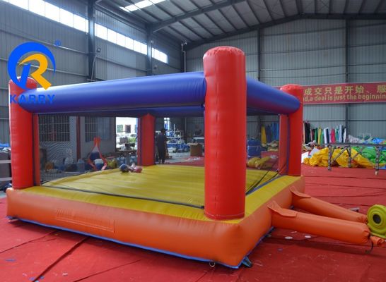 Adultos y niños Juego inflables interactivos Boxeo Anillo de salto cama trampolín