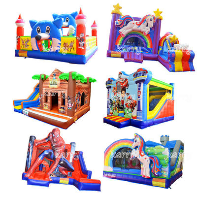 Colección comercial de castillos inflables con kits de reparación de sopladores y logotipo personalizado