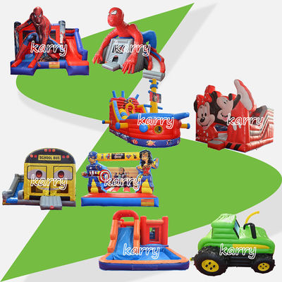 Fiesta de niños Deslizador de castillo inflables Combo Chateau inflables Color personalizado