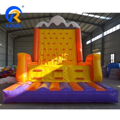 14 años de edad personalizado color inflable pared de escalada de roca para el deporte juego personalizado