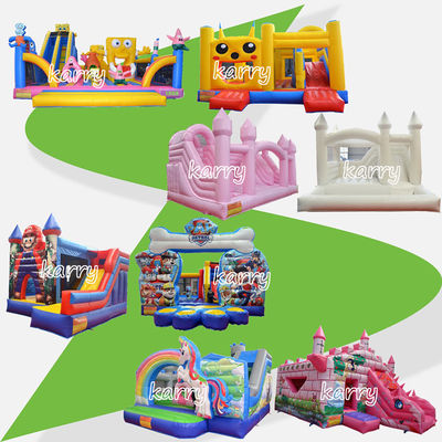 Fiesta de niños Deslizador de castillo inflables Combo Chateau inflables Color personalizado