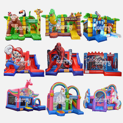 Fiesta de niños Deslizador de castillo inflables Combo Chateau inflables Color personalizado