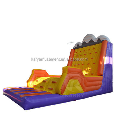 Juegos de construcción de equipos Inflable Escalada en roca Montaña de pared con material de PVC duradero