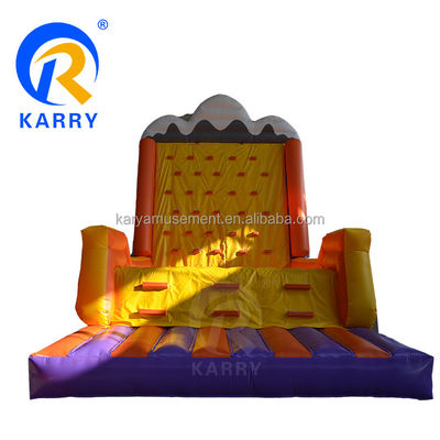 Juegos de construcción de equipos Inflable Escalada en roca Montaña de pared con material de PVC duradero