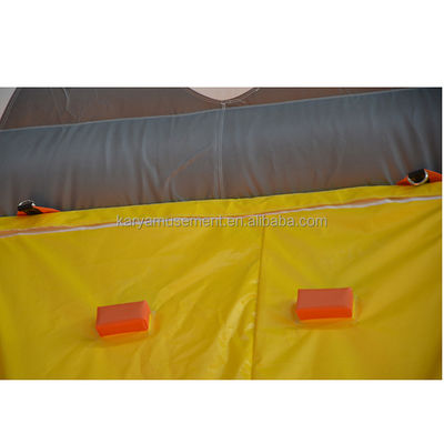 Juegos de construcción de equipos Inflable Escalada en roca Montaña de pared con material de PVC duradero