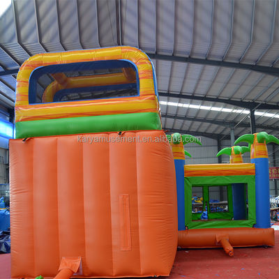 Combinación de diapositivas de castillo inflable de PVC personalizada para la casa de rebote de tema de moda