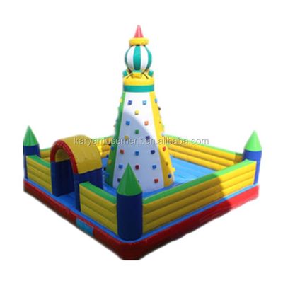 0.55mm PVC Tarpaulin pared de escalada artificial ideal para actividades deportivas con soplador