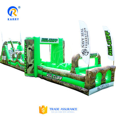 Curso de obstáculos inflables impreso para alquilar Ultimate Survivor Challenge