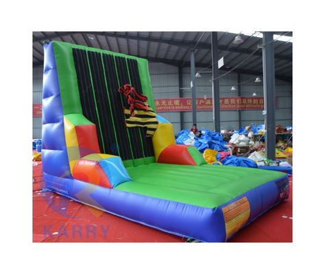 Se permiten 5-10 pasajeros en la pared de escalada de PVC inflable para juegos interactivos al aire libre