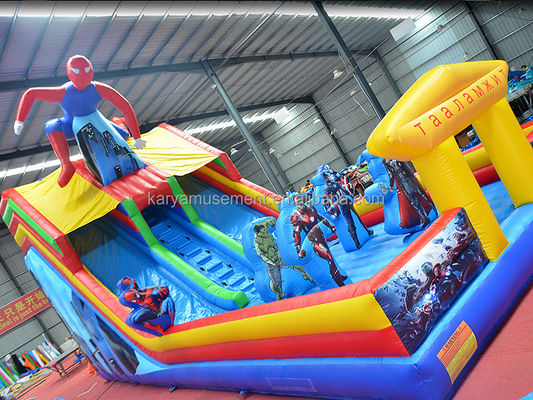 Deslizamiento de agua de 2 carriles para patios de juegos grandes