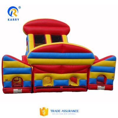 Parque de juegos al aire libre Curso de obstáculos inflable Carrera para niños y adultos personalizada