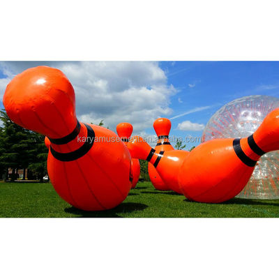 Blower de aire incluido juego de bolos inflable para actividades familiares y competiciones de equipo