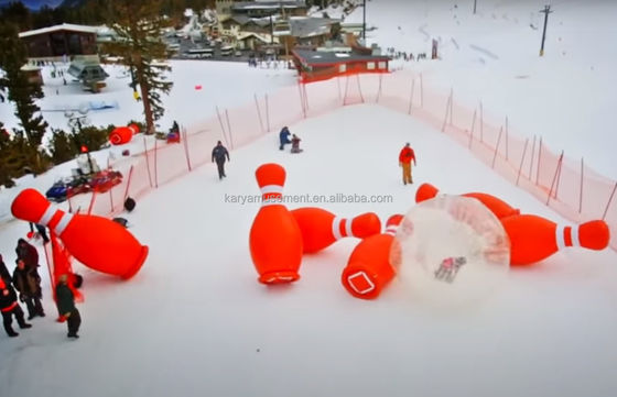 Blower de aire incluido juego de bolos inflable para actividades familiares y competiciones de equipo